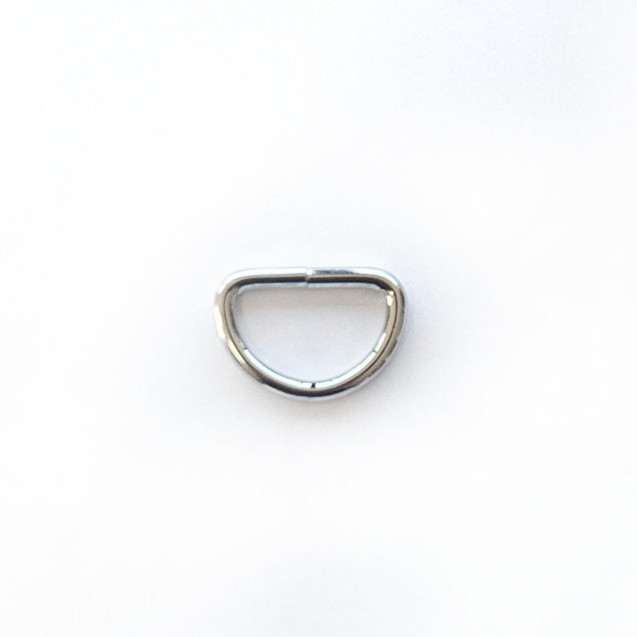 D-ring van 32 mm breed in zilver