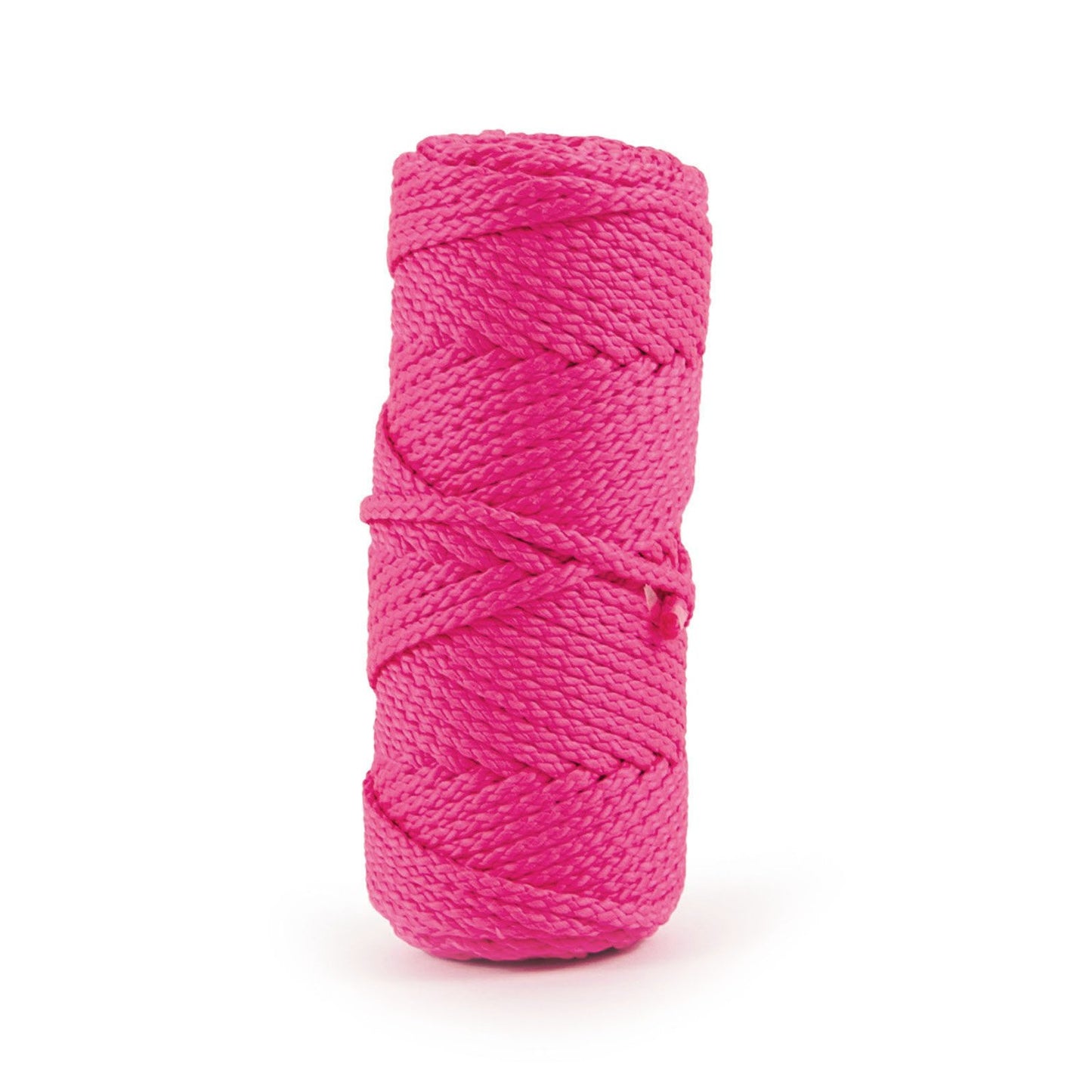 5 mm dik koord in fluor roze kleur.