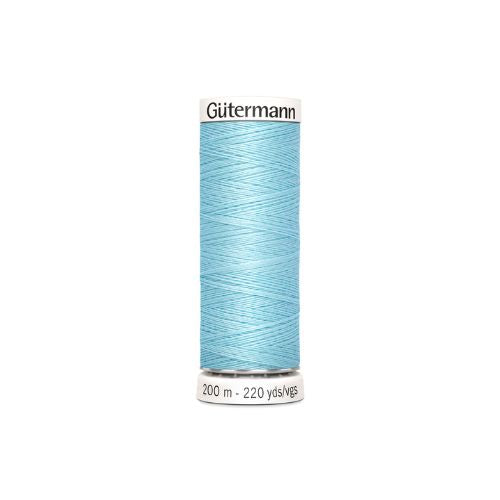Gutermann naaigaren lichtblauw – kleurnummer 195, 200 meter.