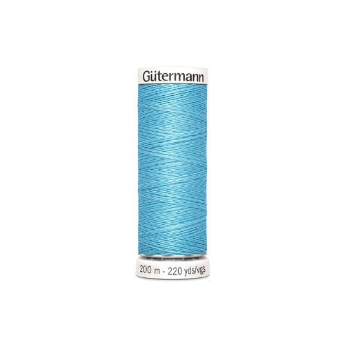 Gutermann naaigaren lichtblauw – kleurnummer 196, 200 meter.