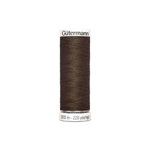 Gutermann naaigaren bruin – kleurnummer 222, 200 meter.