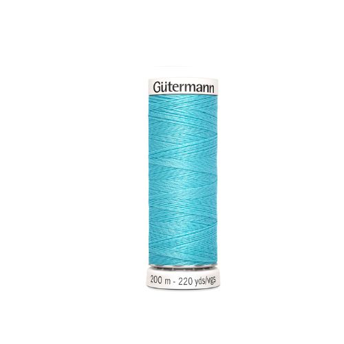 Gutermann naaigaren turquoise blauw – kleurnummer 28, 200 meter.