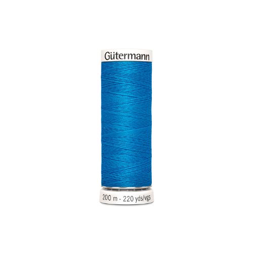 Gutermann naaigaren licht kobalt blauw – kleurnummer 386, 200 meter.