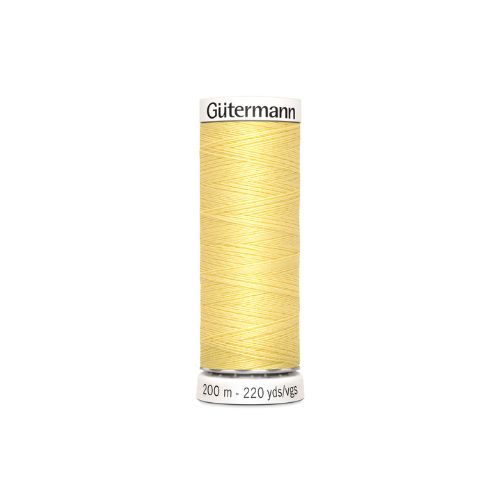 Gutermann naaigaren licht geel – kleurnummer 578, 200 meter.