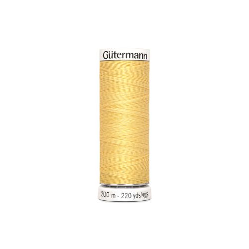 Gutermann naaigaren licht geel – kleurnummer 7, 200 meter.
