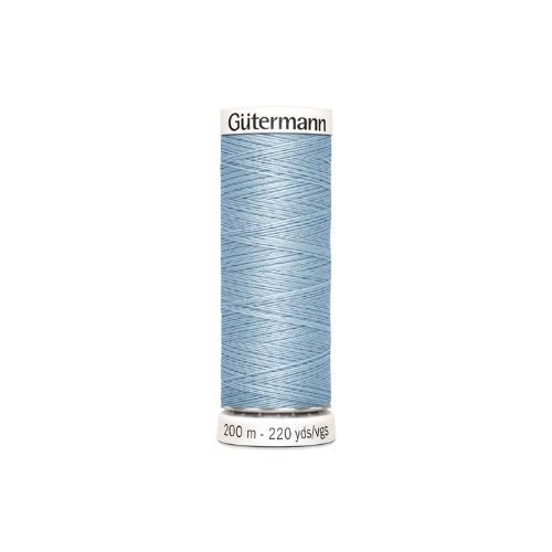 Gutermann naaigaren lichtblauw – kleurnummer 75, 200 meter.
