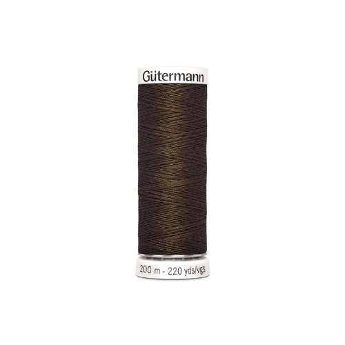 Gutermann naaigaren donkerbruin – kleurnummer 816, 200 meter.