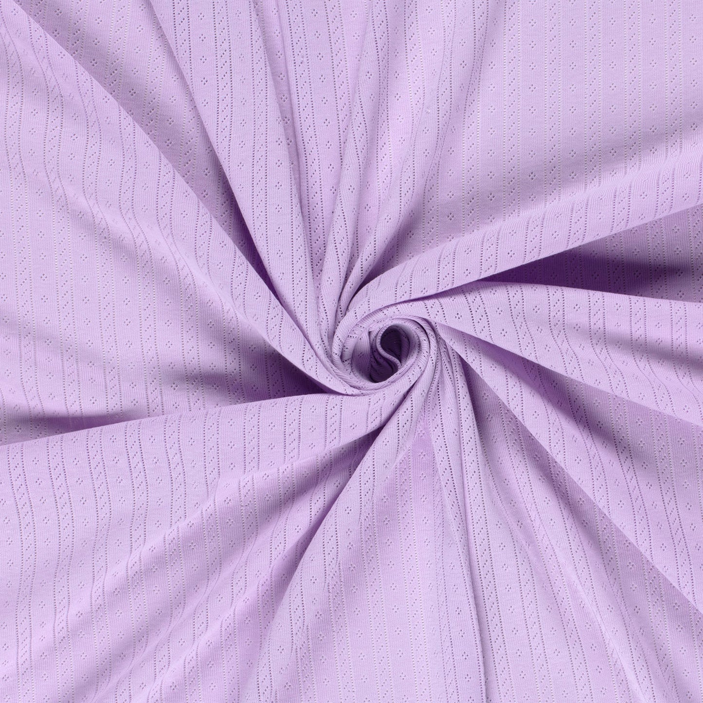 Baby ajour stof met strepen in lila paars