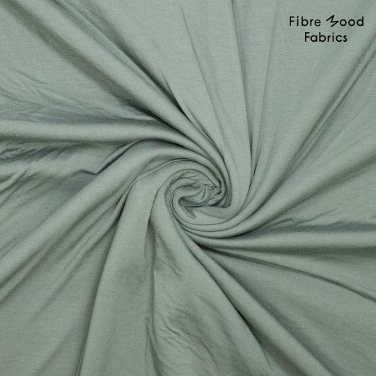 Bamboo cold jersey in een licht groene kleur van fibre mood.