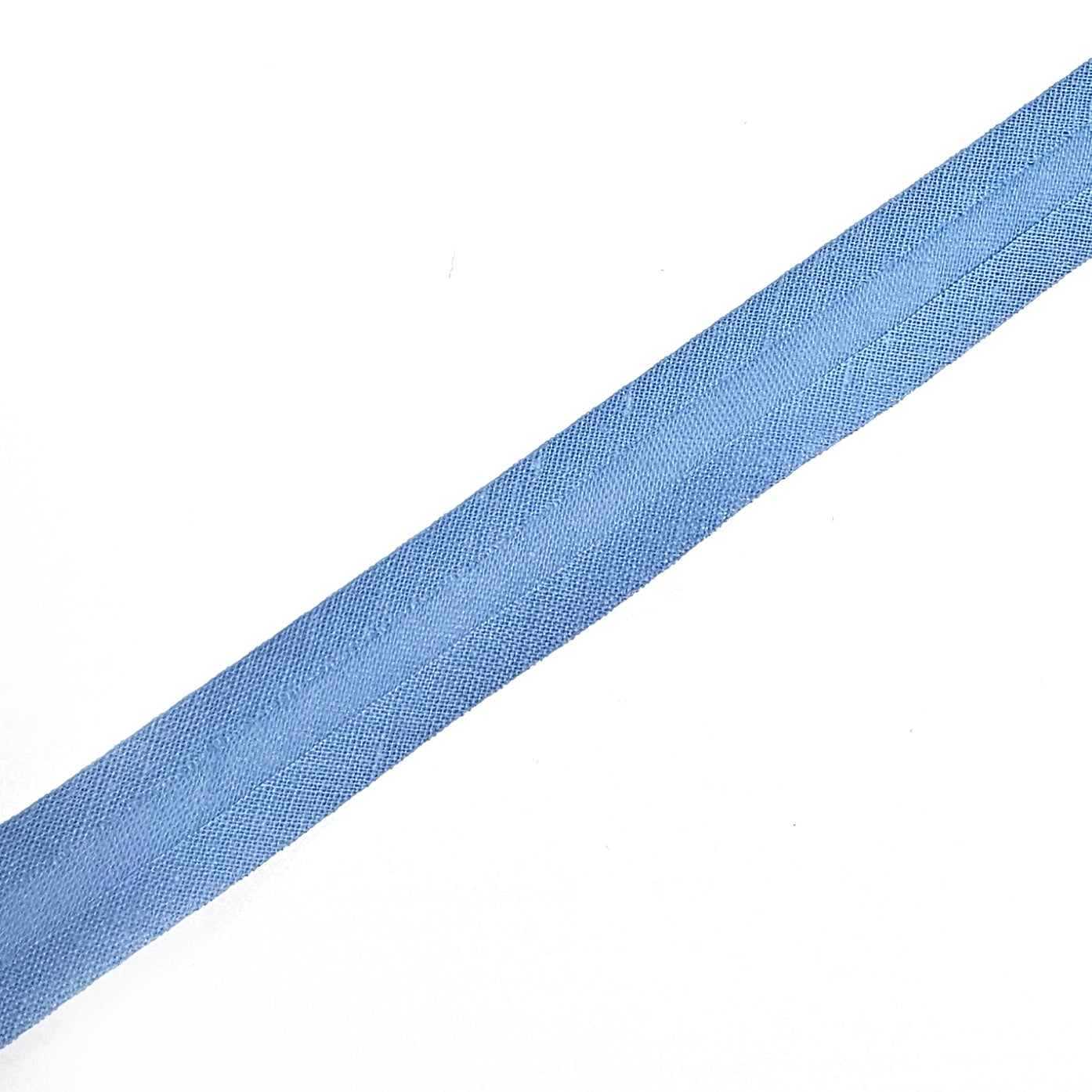 Blauwe biaisband van 2cm breed.