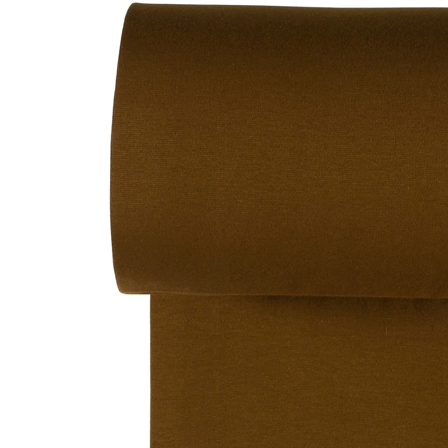 Boordstof rondgebreid bruin.