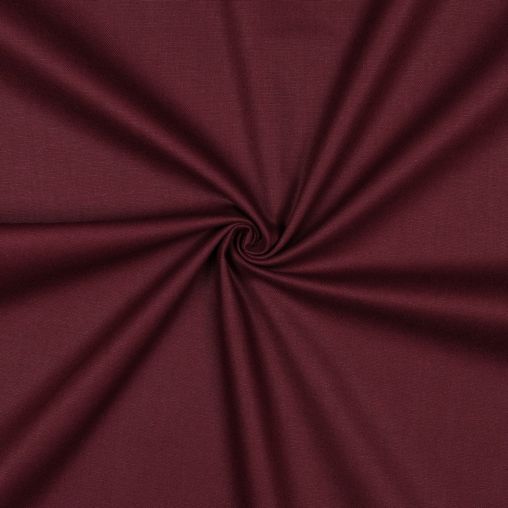 Effen aubergine katoenen canvas stof