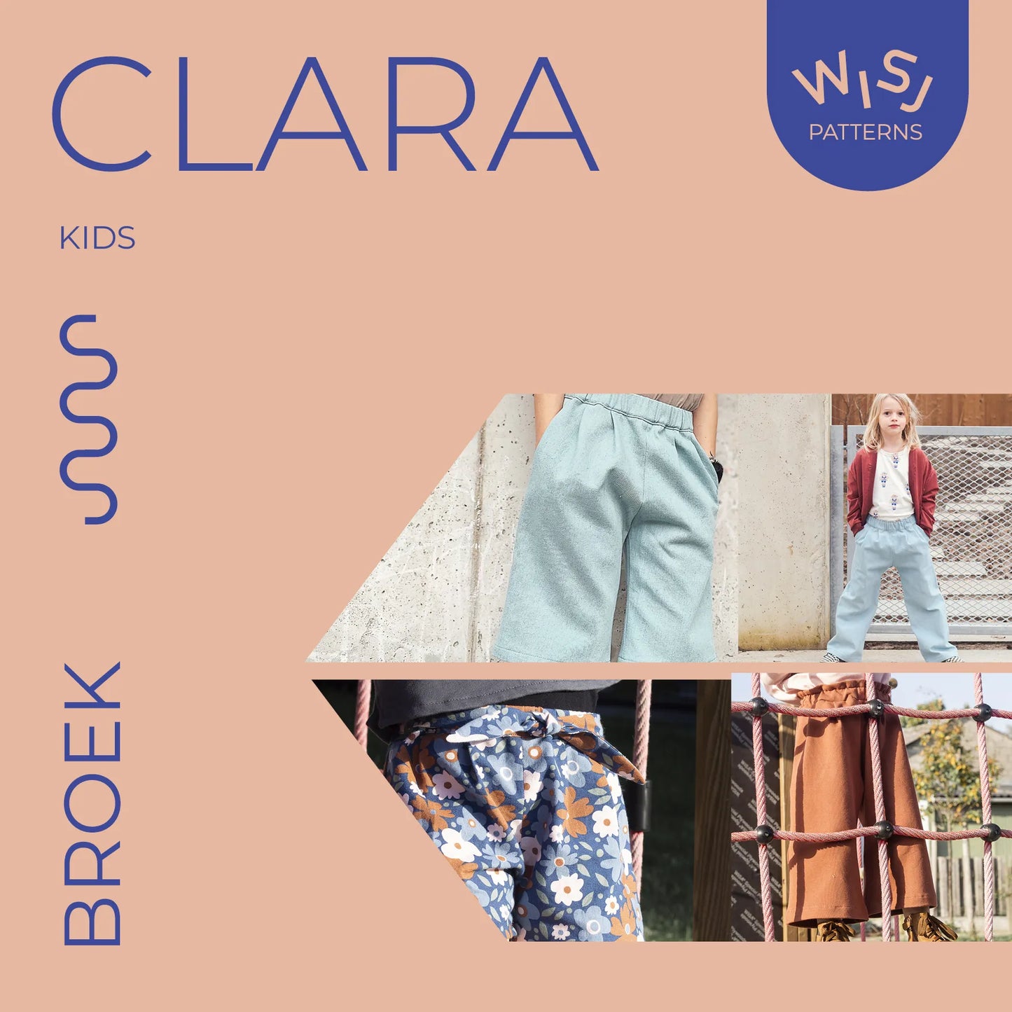 Naaipatroon Clara broek voor kinderen van WISJ Designs