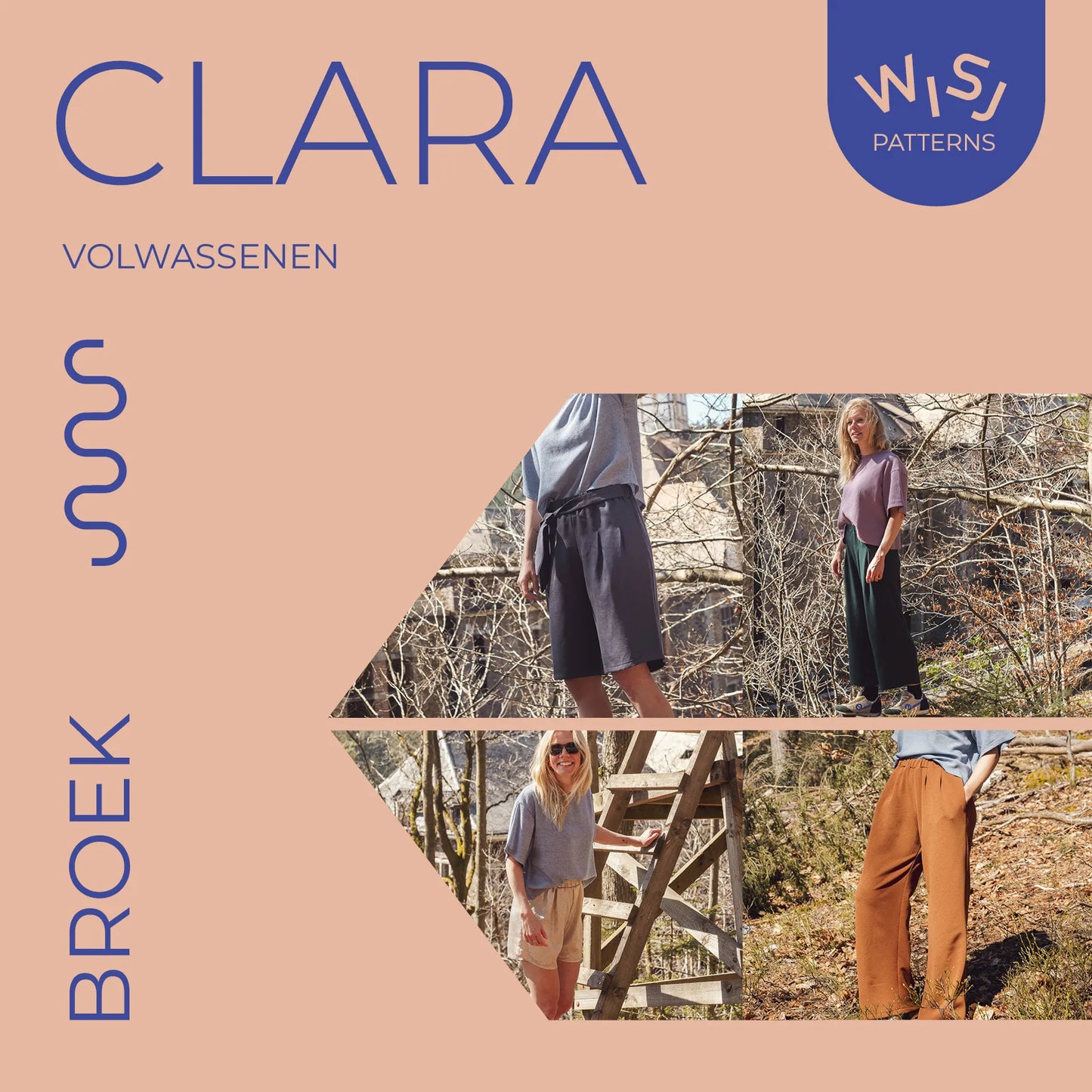 Naaipatroon Clara broek voor  volwassenen van WISJ Designs