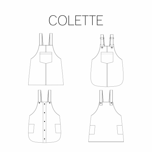 Naaipatroon Colette voor het maken van een overgooier jurk van Iris May
