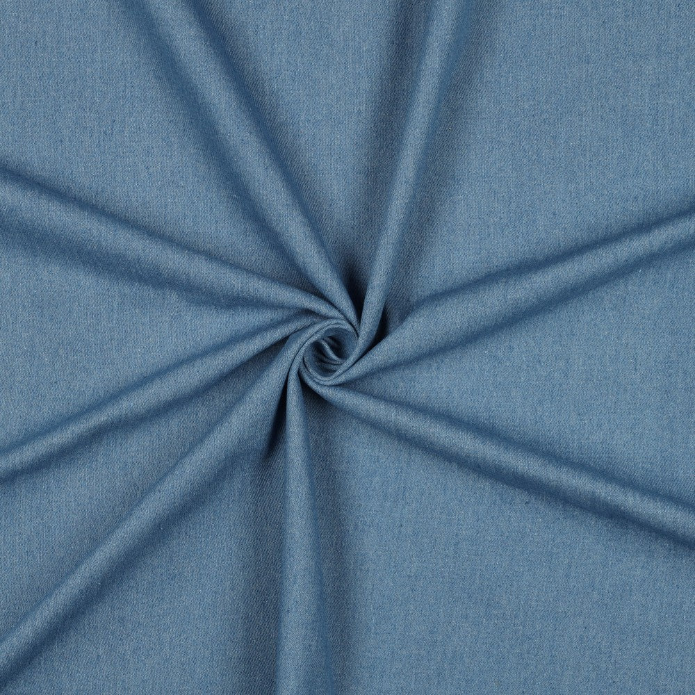 Lichtbauwe gebleekte spijkerstof van 100% katoen.