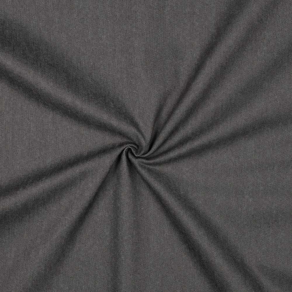 Effen donker grijze denim stof met lichte stretch