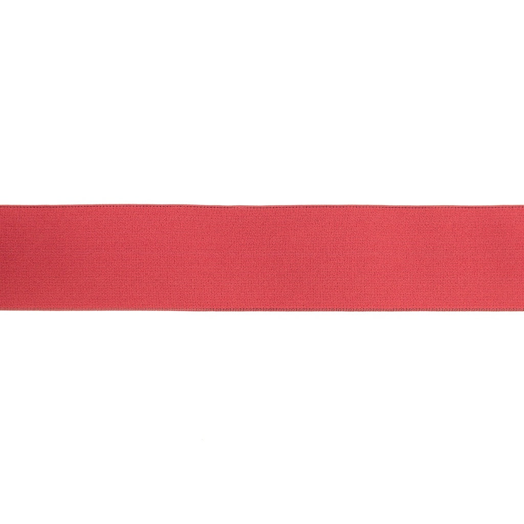 Donker roze uni zacht elastiek van 40mm breed.