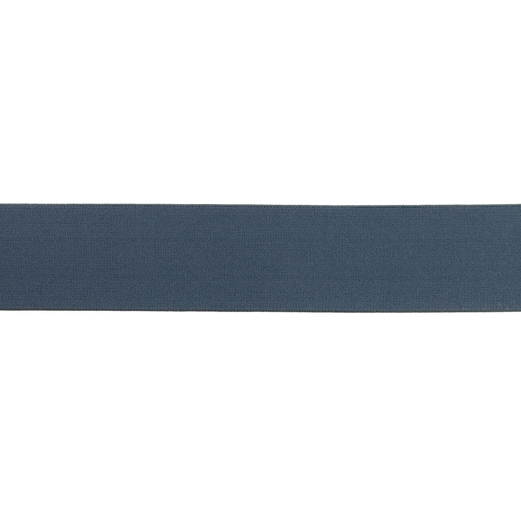 Donker jeans uni zacht elastiek van 40mm breed.