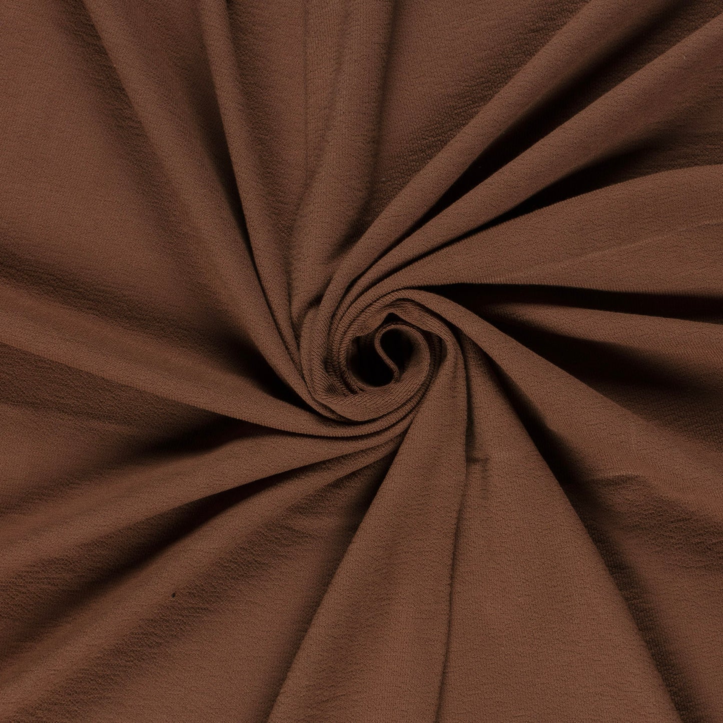 French terry crepe in de kleur roest bruin.