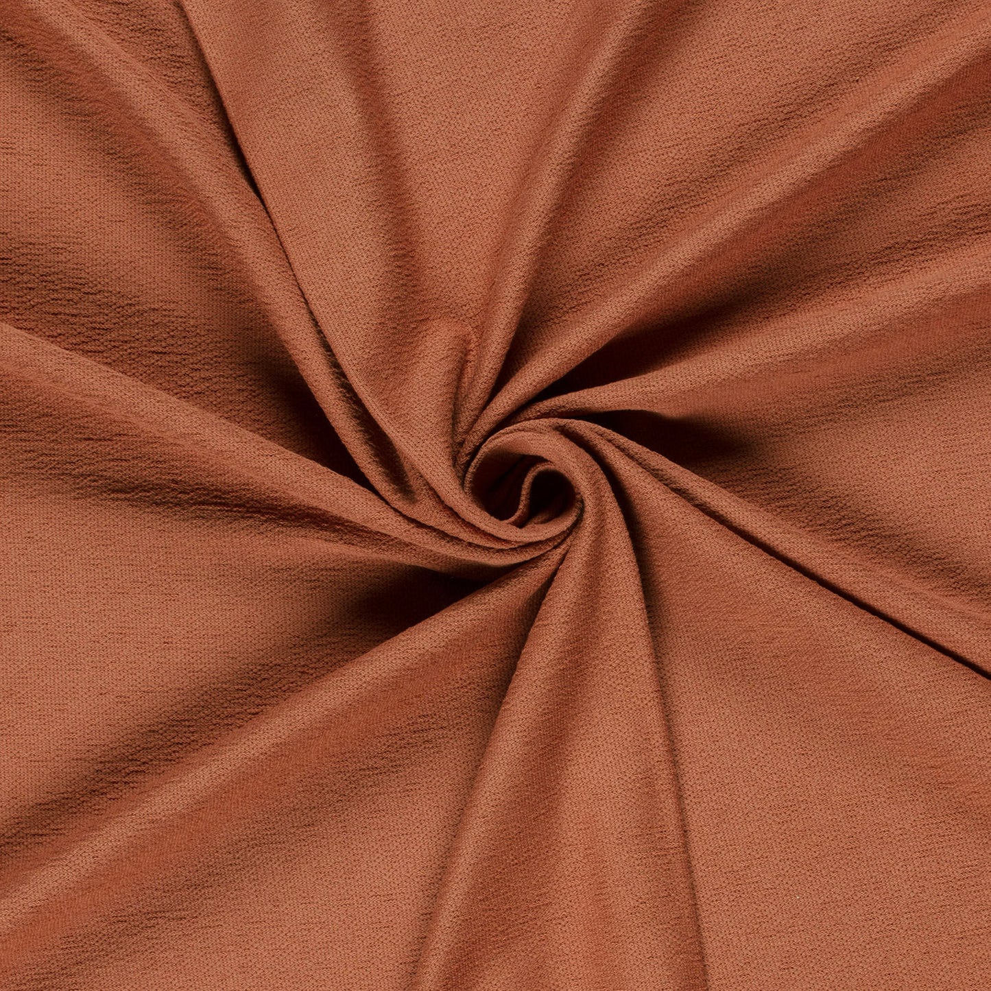 French terry crepe in de kleur roodhout brick.