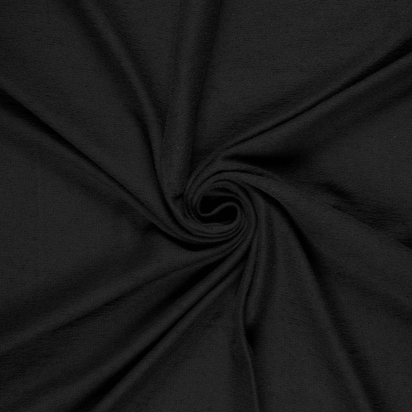 French terry crepe in de kleur zwart.