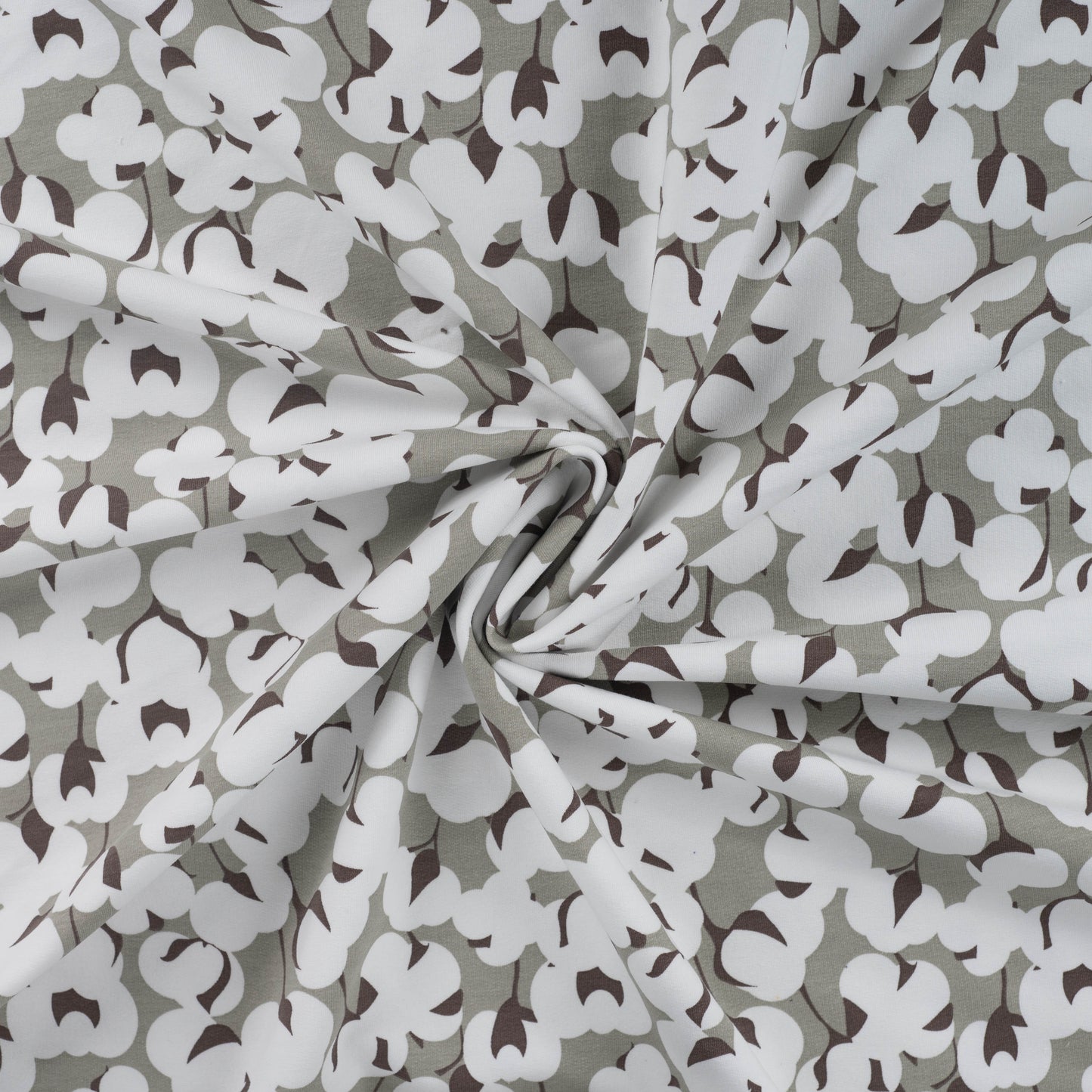 French Terry katoenplant kaki – Stof Stijl - Main Image