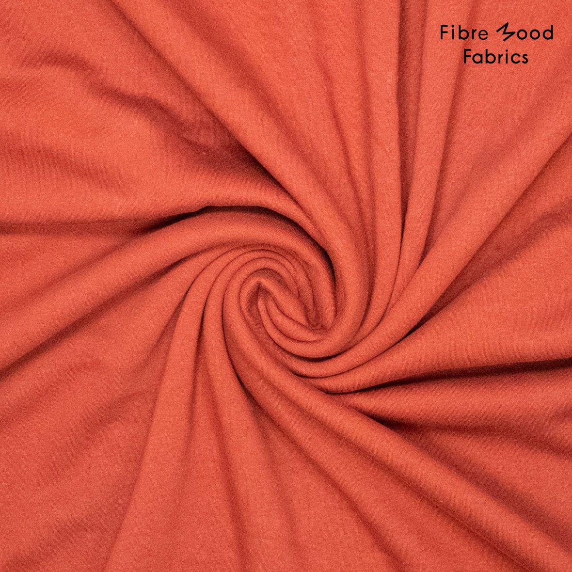 Recycled heavy jogging stof in donkerrood van Fibre Mood.