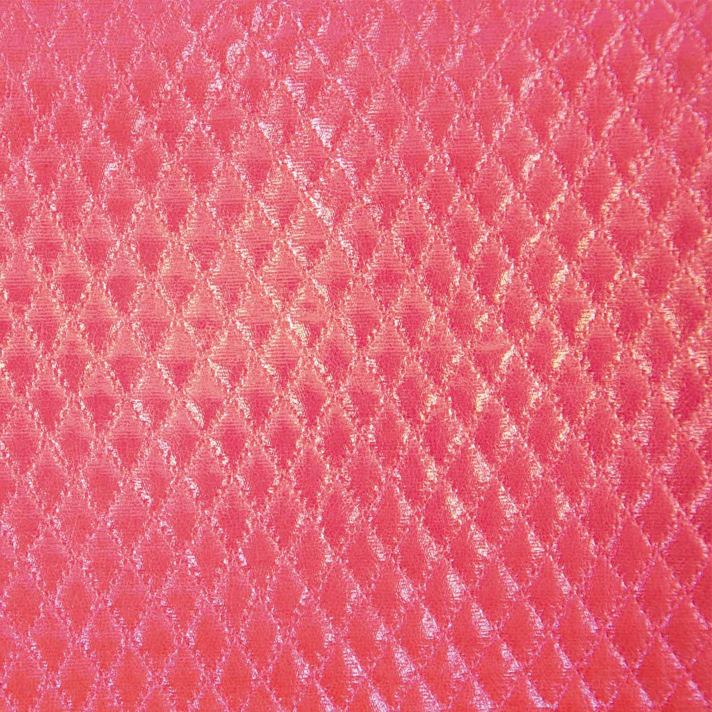 Fluor roze holografische polyester stof.