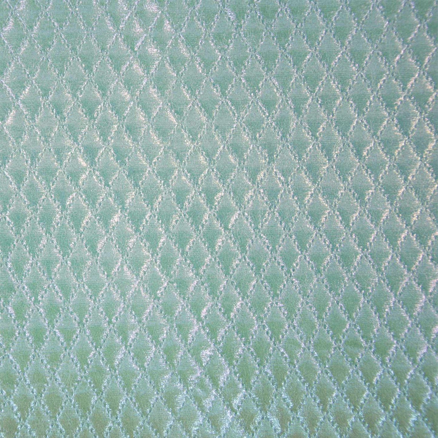 Aqua blauwe holografische polyester stof.