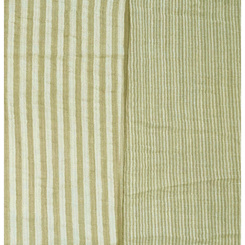 Hydrofiel stof strepen groen