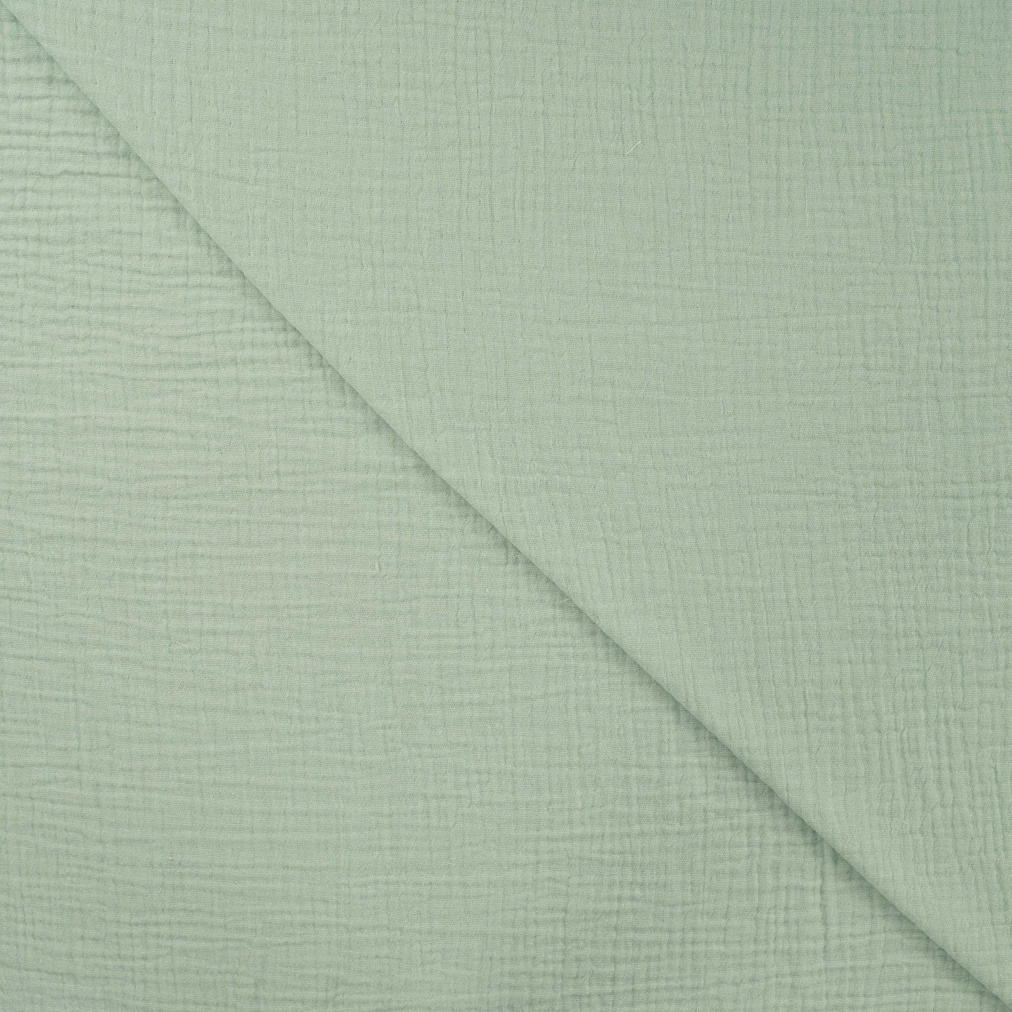 Mousseline stof mint groen voor bijvoorbeeld babyproducten.
