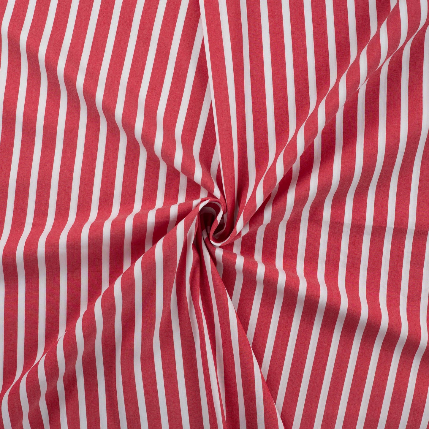 Rood wit gestreept katoen nylon stof.