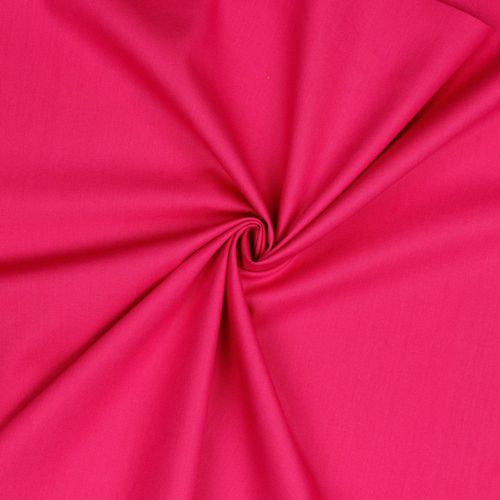 Fuchsia roze uni katoenen poplin.