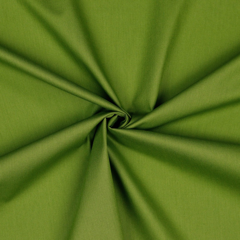 Mosgroene katoenen poplin.