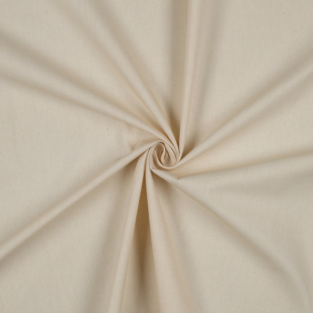 Creme kleurige katoenen poplin.