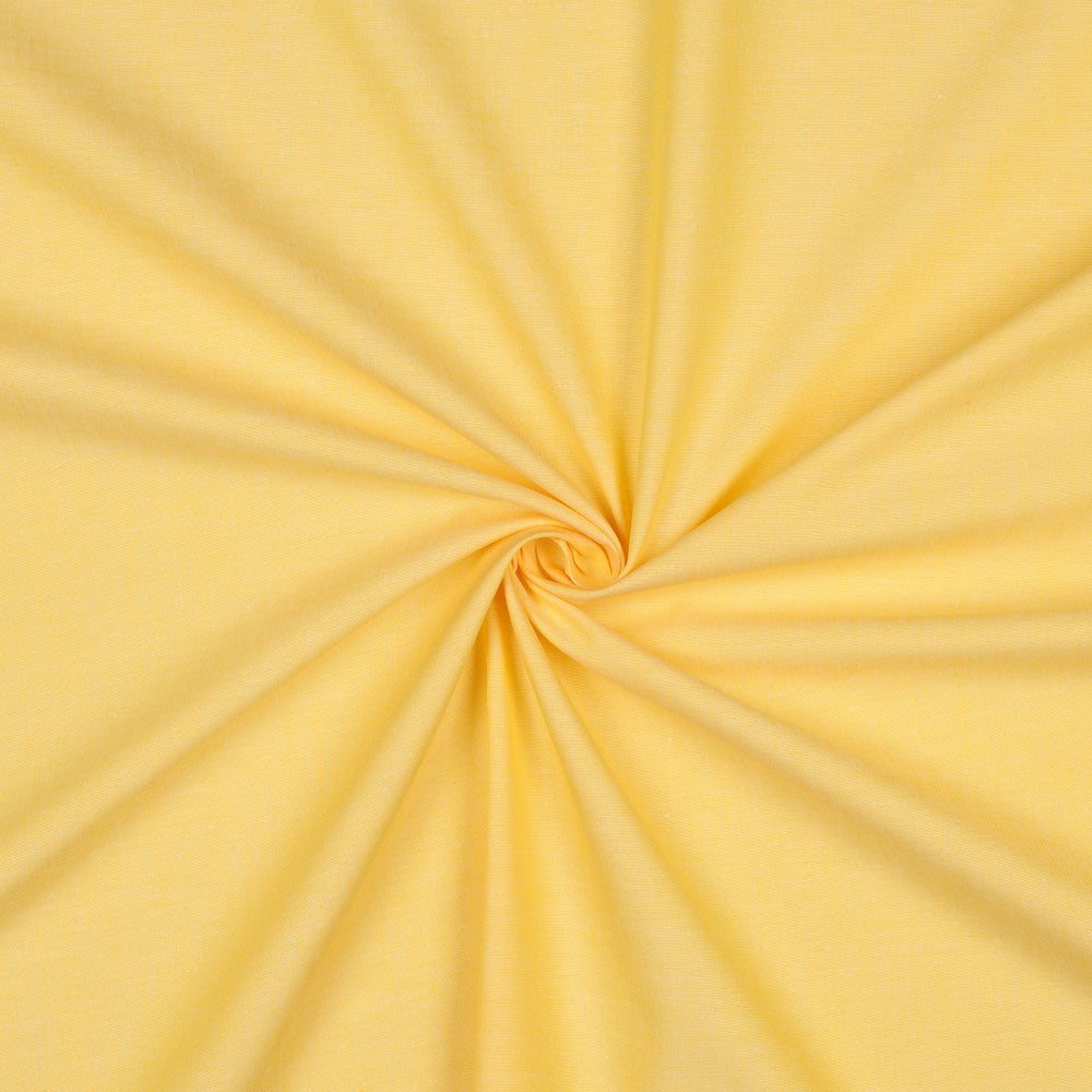 Garengeverfd katoenen poplin in de kleur geel