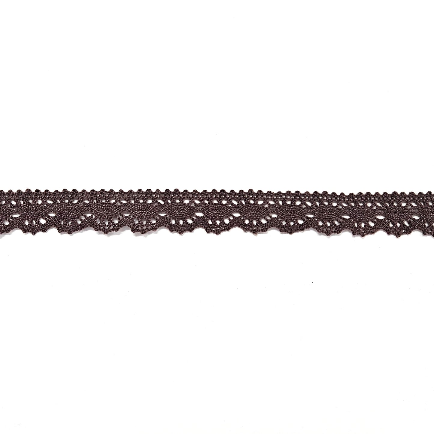 18mm breed bruine katoenen kanten band.