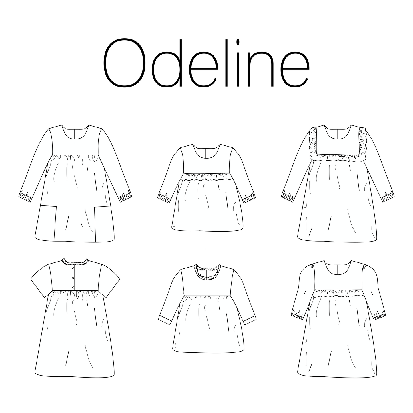 Naaipatroon Odeline voor het maken van een blouse of jurk van Iris May