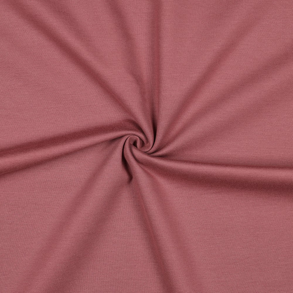 Effen mauve roze Punta di Roma stof, stevige structuur met stretch