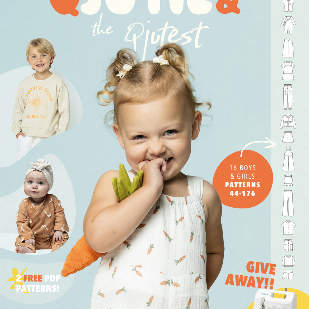 Het eerste Qjutie & the Qjutest magazine met alle naaipatronen voor baby en kind.