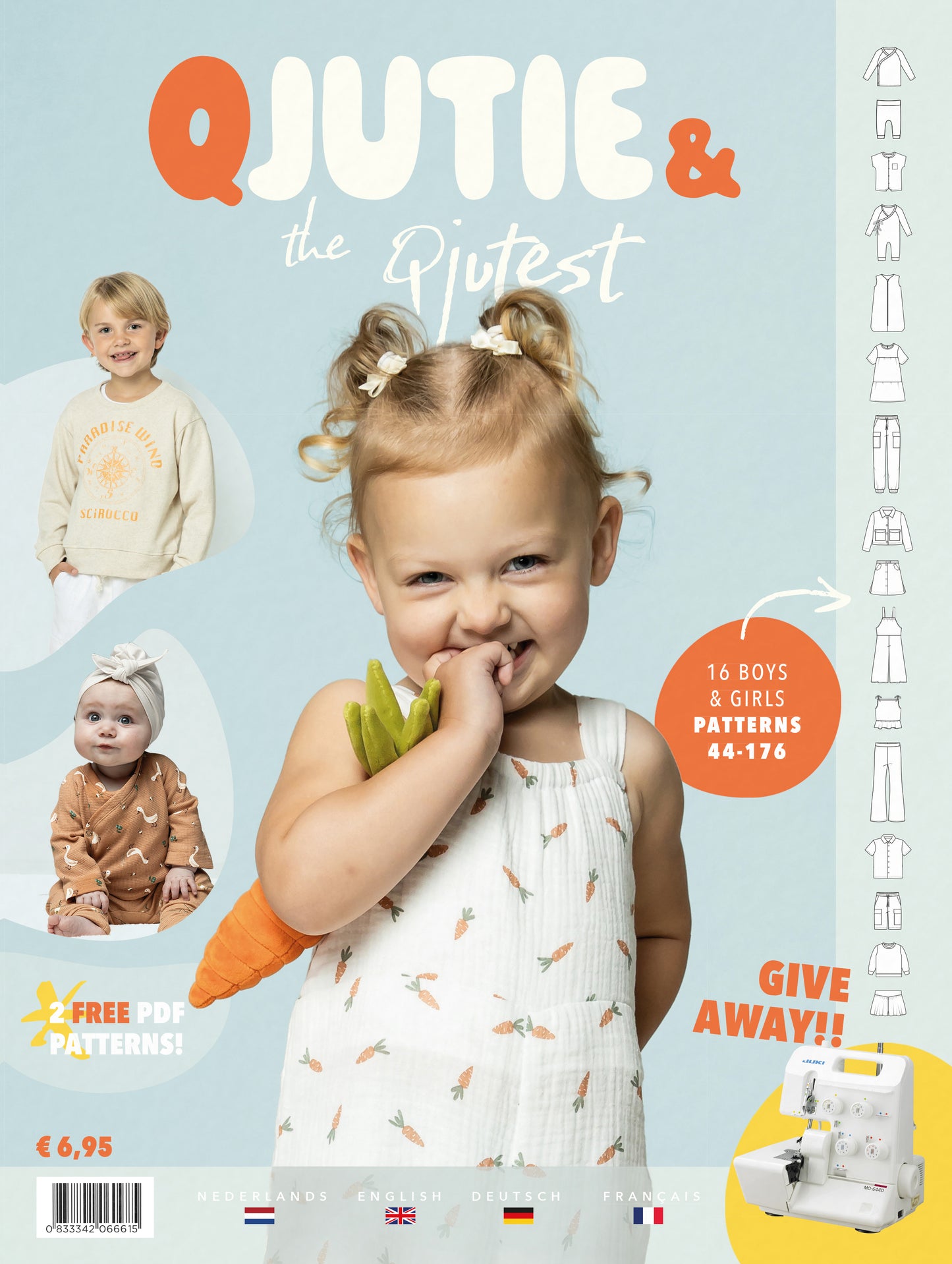 Het eerste Qjutie & the Qjutest magazine met alle naaipatronen voor baby en kind.