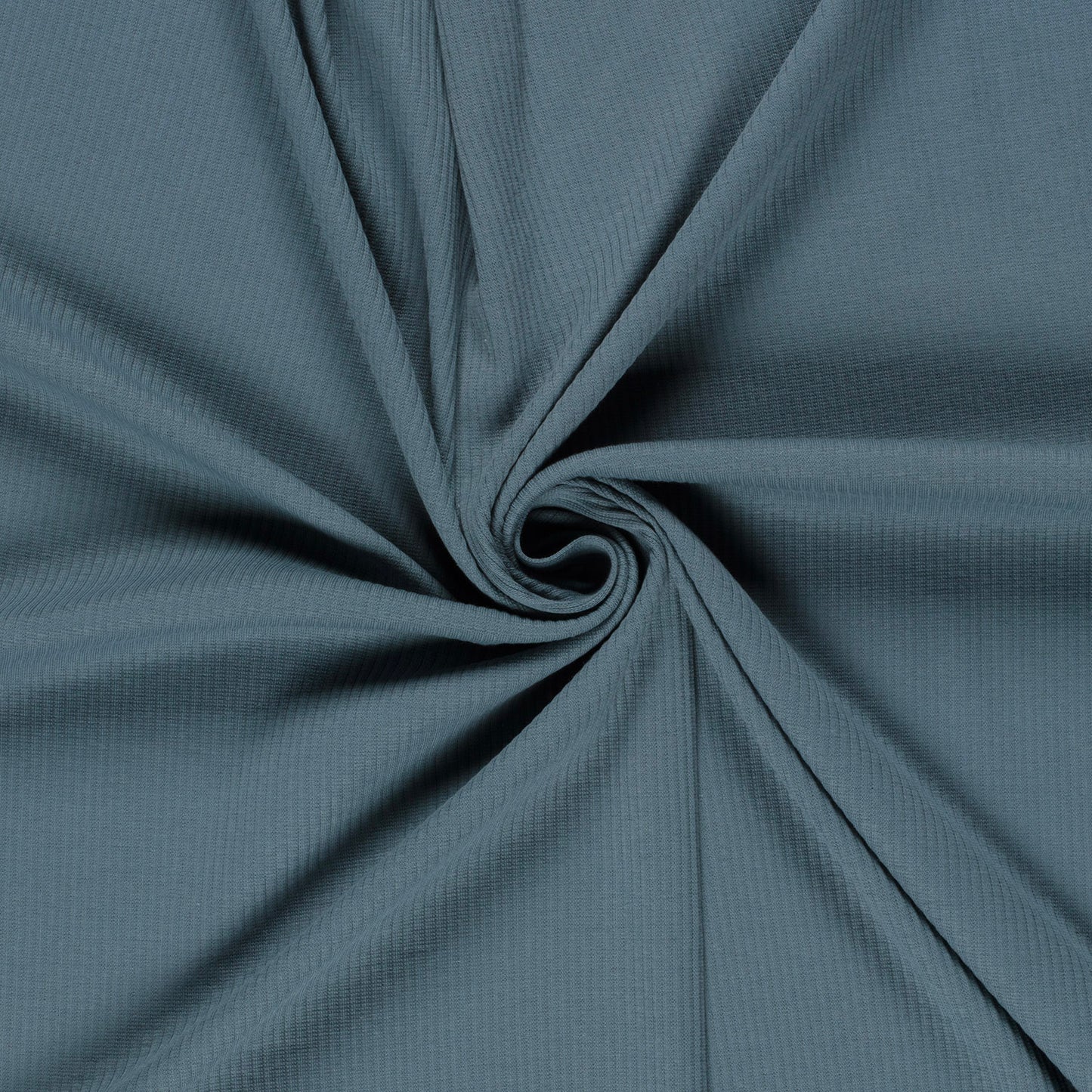 Baby rib jersey in de kleur staalblauw.