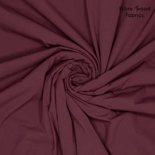 Waterproof nylon rib stop stof in aubergine kleur van Fibre mood.