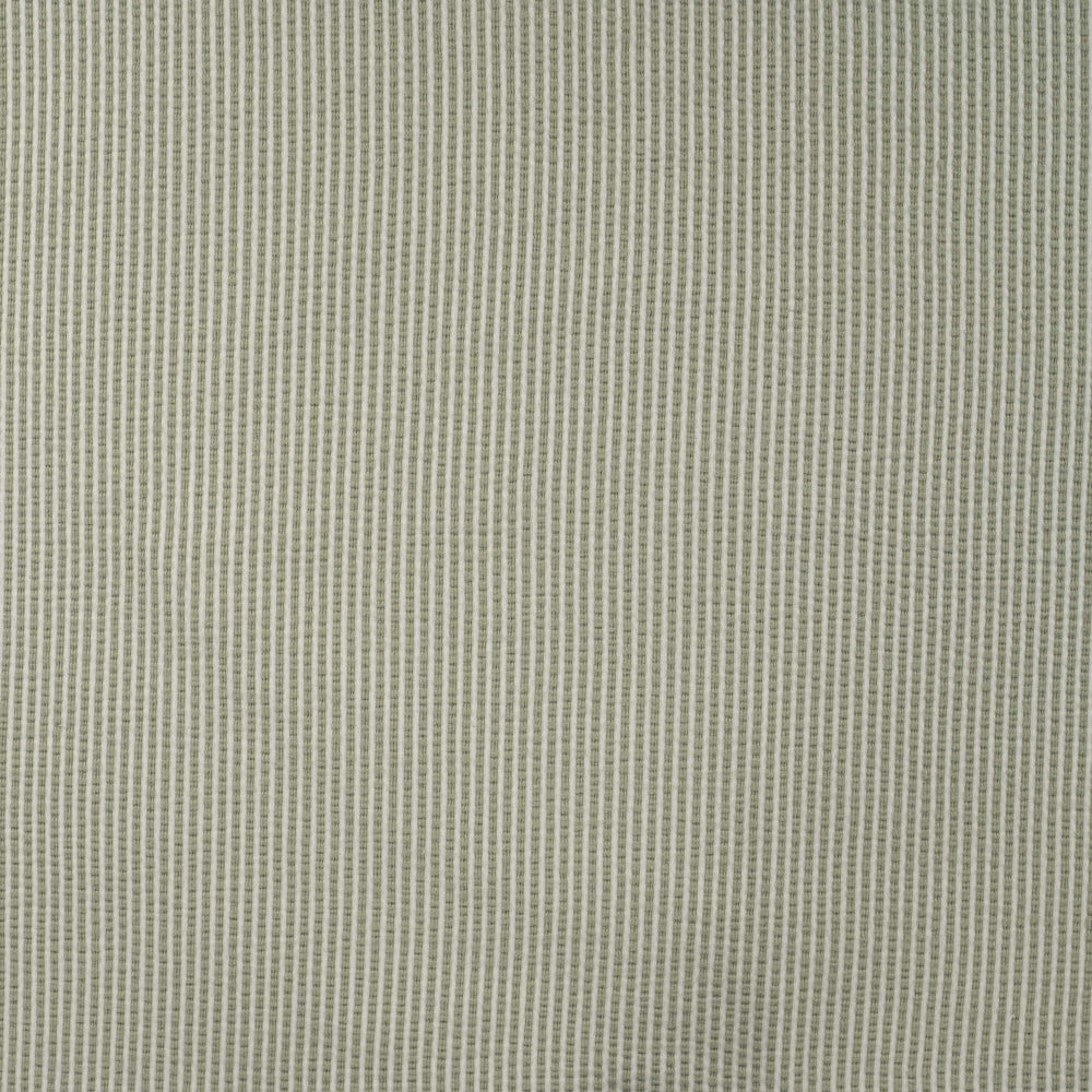 Kaki groen met wit gestreepte jersey seersucker.