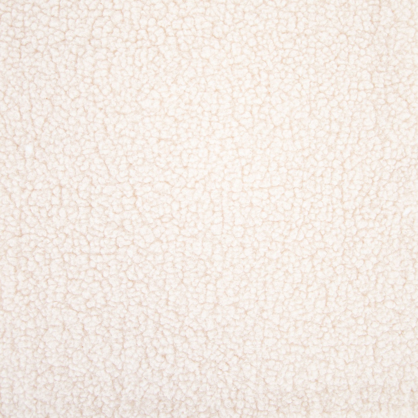Creme kleurige sherpa stof.