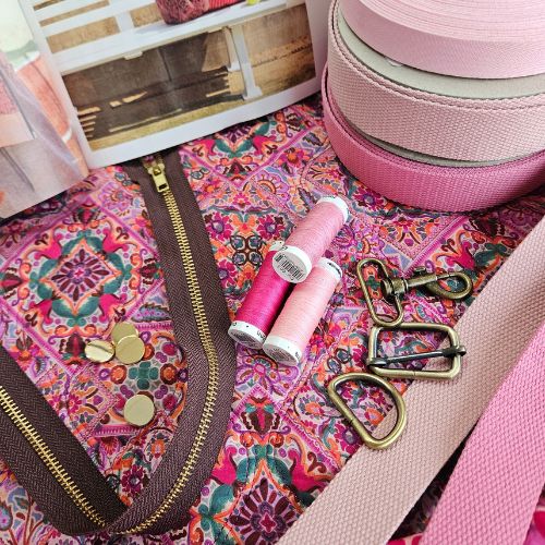 Inspiratie voor roze tassenband.