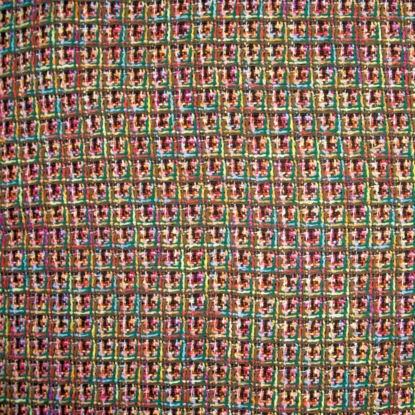 Tweed jassen of mantel stof multicolor.