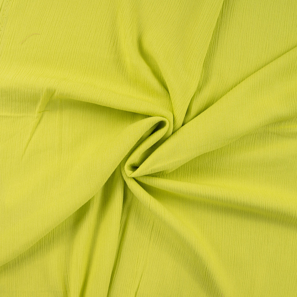 Lime groene crinkel viscose.