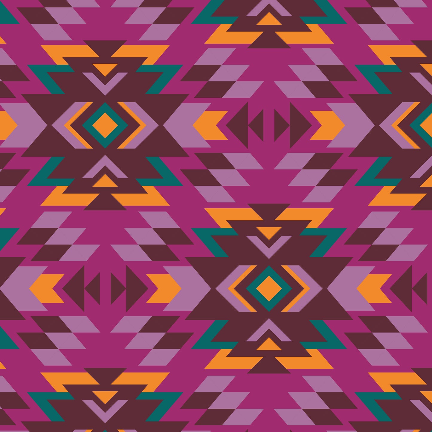 Waterafstotende regenjas stof met aztec print.